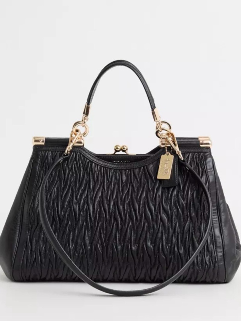 Coach Madison Gathered Twist Carrie Satchel